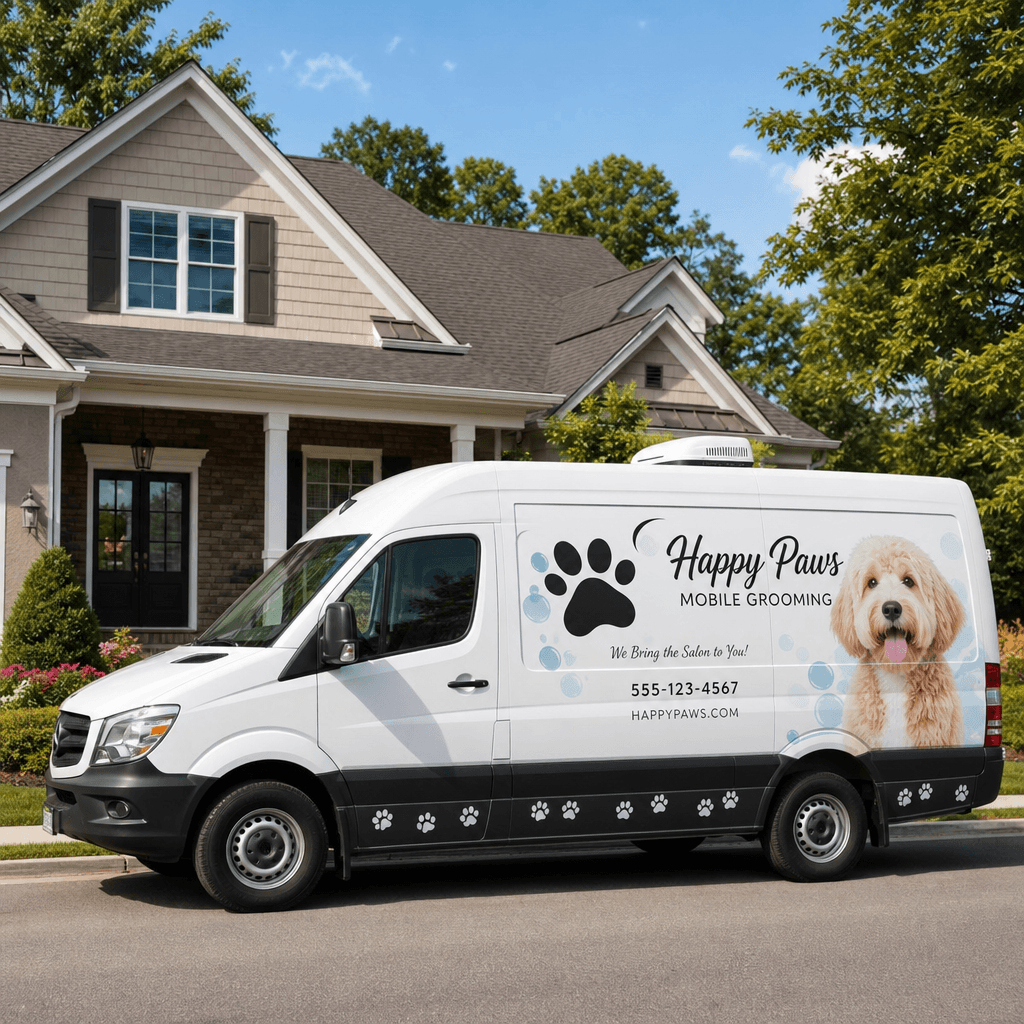 Mobile grooming van in Spring TX